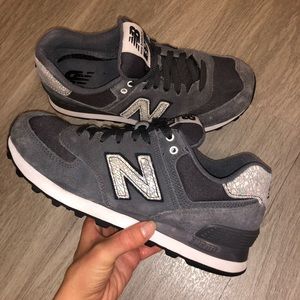 New Balance 574 Sneakers - Size 7 - Black